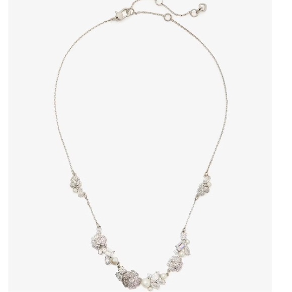 kate spade Jewelry - Kate Spade Bouquet Toss Necklace Silver